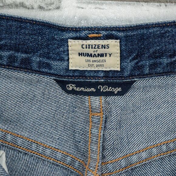 Citizens of Humanity Premium Vintage Cora Crop Undone Hem Jeans sz 26 - Picture 7 of 12